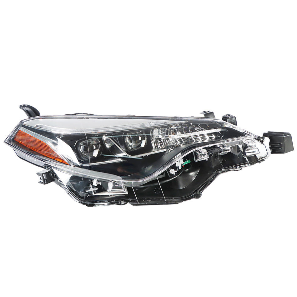 Labwork For 2017-19 Toyota Corolla SE XSE XLE Headlight LED Black Housing Right Lab Work Auto