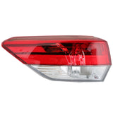 Labwork For 2017 2018 2019 Toyota Highlander Left Side Outer Tail Light Lamp