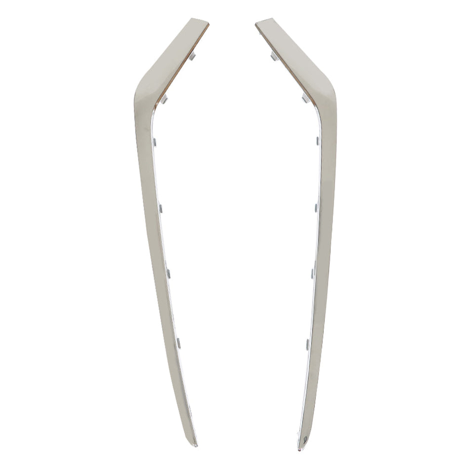 Labwork For 2018 Hyundai Sonata GL GLS SE Chrome Bumper Trims Molding Step Pads Pair Set Lab Work Auto