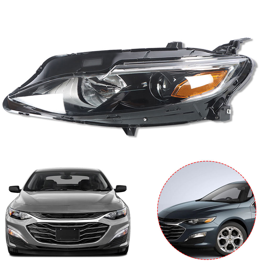 Labwork For 2019-2020 Chevrolet Malibu Headlight Halogen Type Headlamp Left Side Lab Work Auto