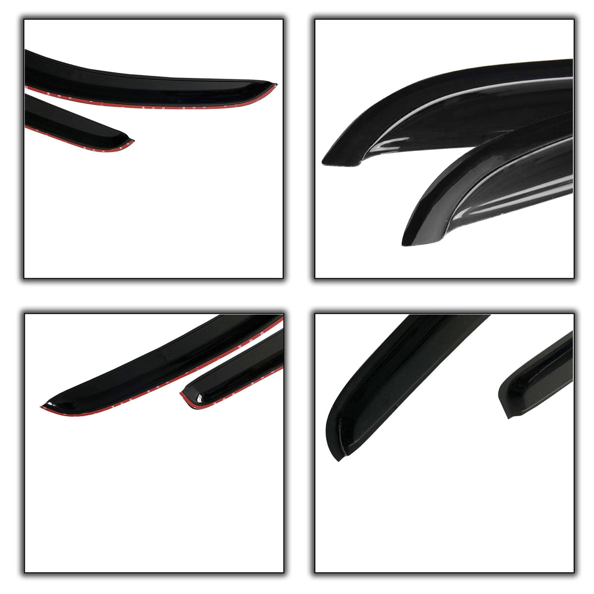 Labwork For Chevrolet Silverado1500 Extended Cab 2007-2013 Window Visor 4Pcs Lab Work Auto