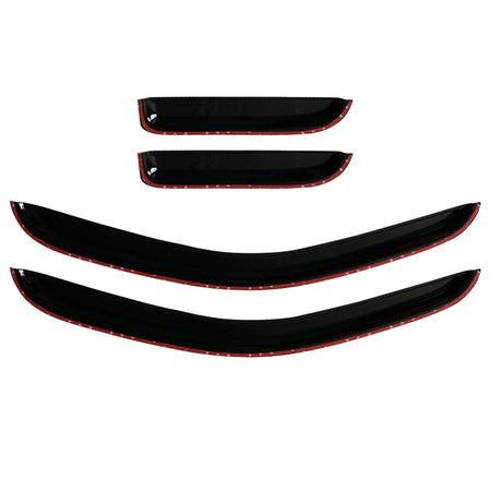 Labwork For Chevrolet Silverado1500 Extended Cab 2007-2013 Window Visor 4Pcs Lab Work Auto
