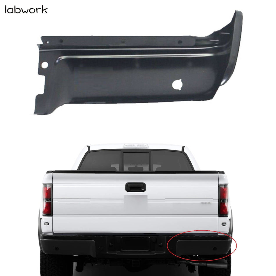 Labwork For Ford F-150 2009-2014 Steel Rear Bumper End Primered Right W/Park RH Lab Work Auto