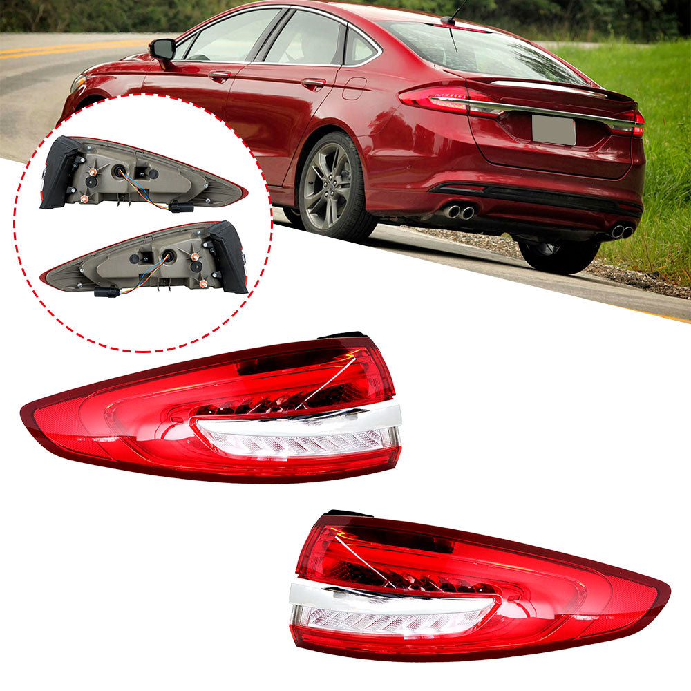 Labwork For Ford Fusion 2017-2020 LED Tail Light Rear Brake Lamp Left+Right Side Lab Work Auto