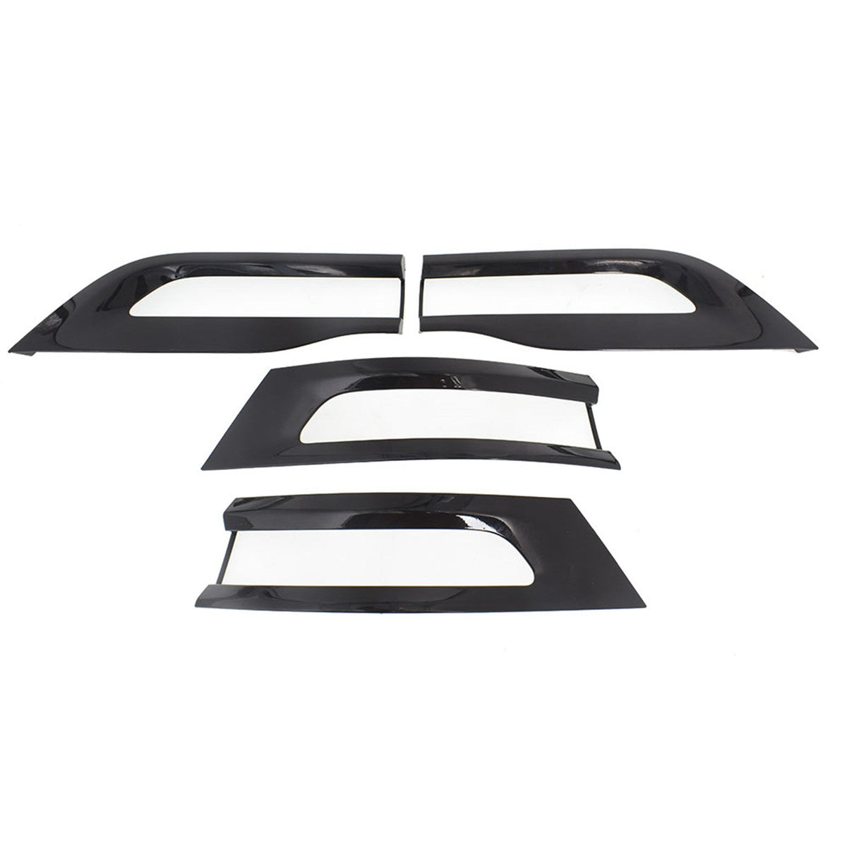 Labwork For Jeep Grand Cherokee 2014-2020 Gloss Black Tail Light Trim Bezel Kit Lab Work Auto