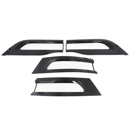 Labwork For Jeep Grand Cherokee 2014-2020 Gloss Black Tail Light Trim Bezel Kit Lab Work Auto