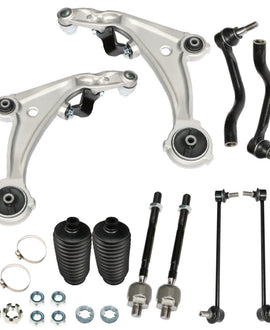 Labwork For Nissan Altima Control Arms Tie Rod Ends Sway Bar Ends Suspension Kit 10PCS