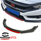 Labwork Front Bumper Lip Body Kit Splitter Spoiler Diffuser Universal Car