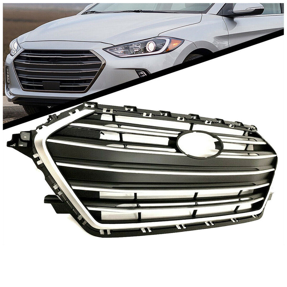 Labwork Front Grille Grill For Hyundai Elantra 2017 2018 Lab Work Auto