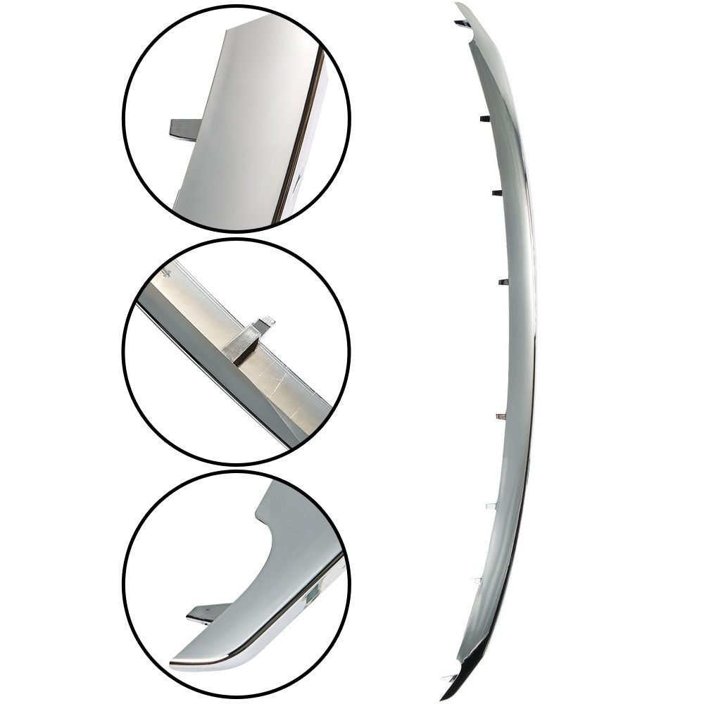 Labwork Front Grille Upper Trim Chrome BB5Z8200AA For 2011-2015 Ford Explorer Lab Work Auto