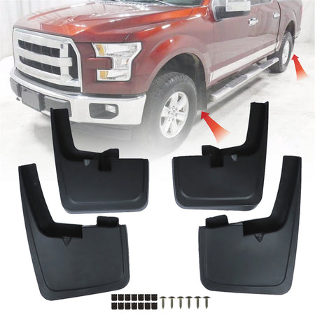 Labwork Front Rear Mud Flaps Guards Splash Protectors For Ford F-150 2015-2020 Lab Work Auto
