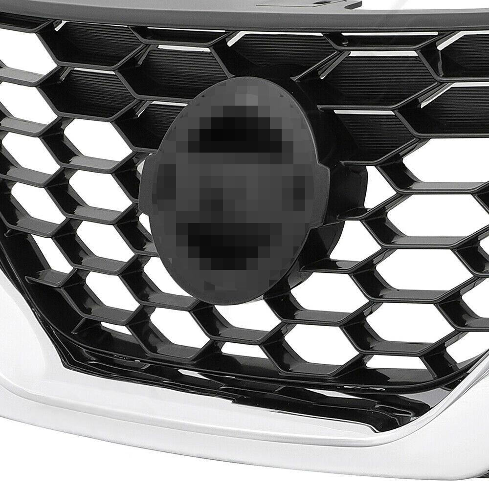 Labwork Front Upper&Lower Grille Kit Honeycomb Mesh Grill For Nissan Sentra 2016-2018 Lab Work Auto