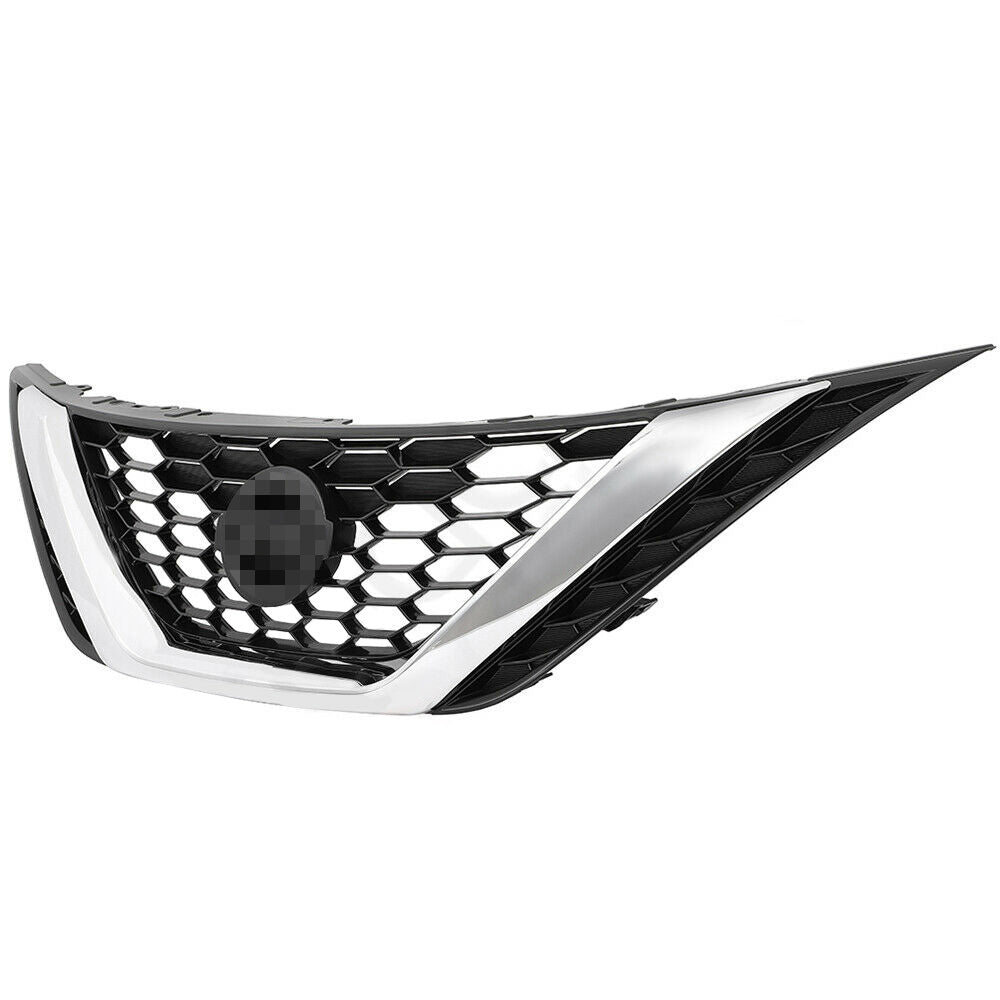 Labwork Front Upper&Lower Grille Kit Honeycomb Mesh Grill For Nissan Sentra 2016-2018 Lab Work Auto