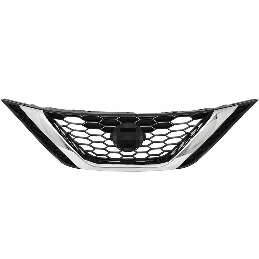 Labwork Front Upper&Lower Grille Kit Honeycomb Mesh Grill For Nissan Sentra 2016-2018 Lab Work Auto