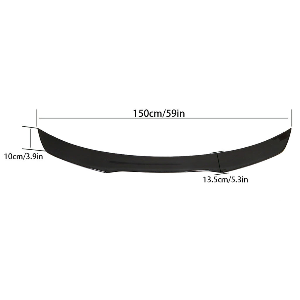 Labwork Gloss Black Rear Trunk Spoiler Wing For Ford 15-20 Mustang S550 H Style Lab Work Auto
