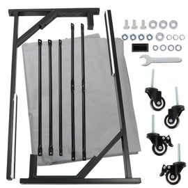 Labwork Hardtop Stand Trolley Cart Rack & Dust Cover for Mercedes-Benz SL500 Lab Work Auto