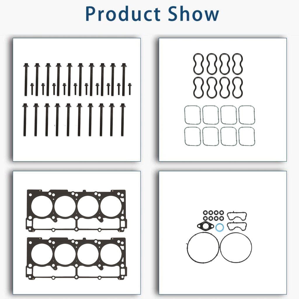 Labwork Head Gasket Bolts Set for 2009-2015 Chrysler 300 Dodge Charger Jeep Ram 5.7L Lab Work Auto