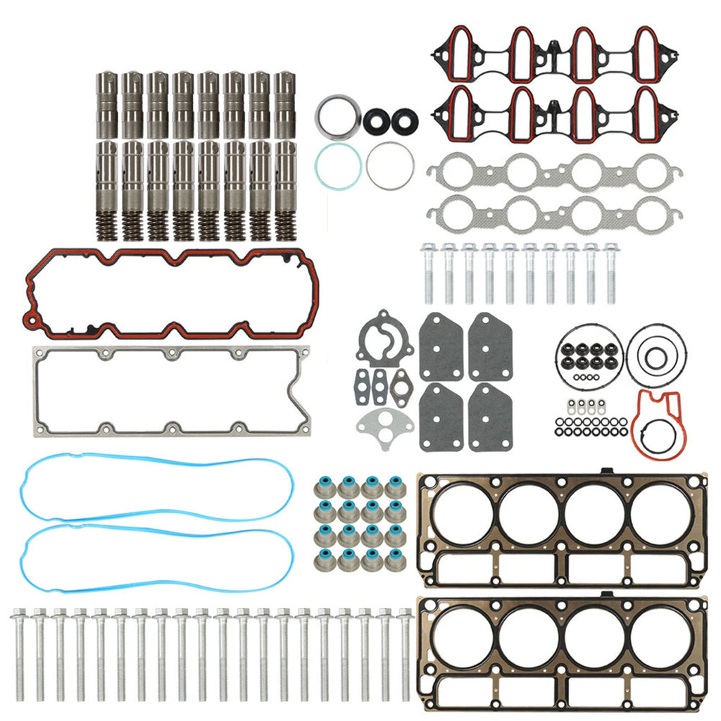 Labwork Head Gasket Set Bolts Lifters For 05-14 GMC Buick Cadillac Chevrolet 5.3 Lab Work Auto