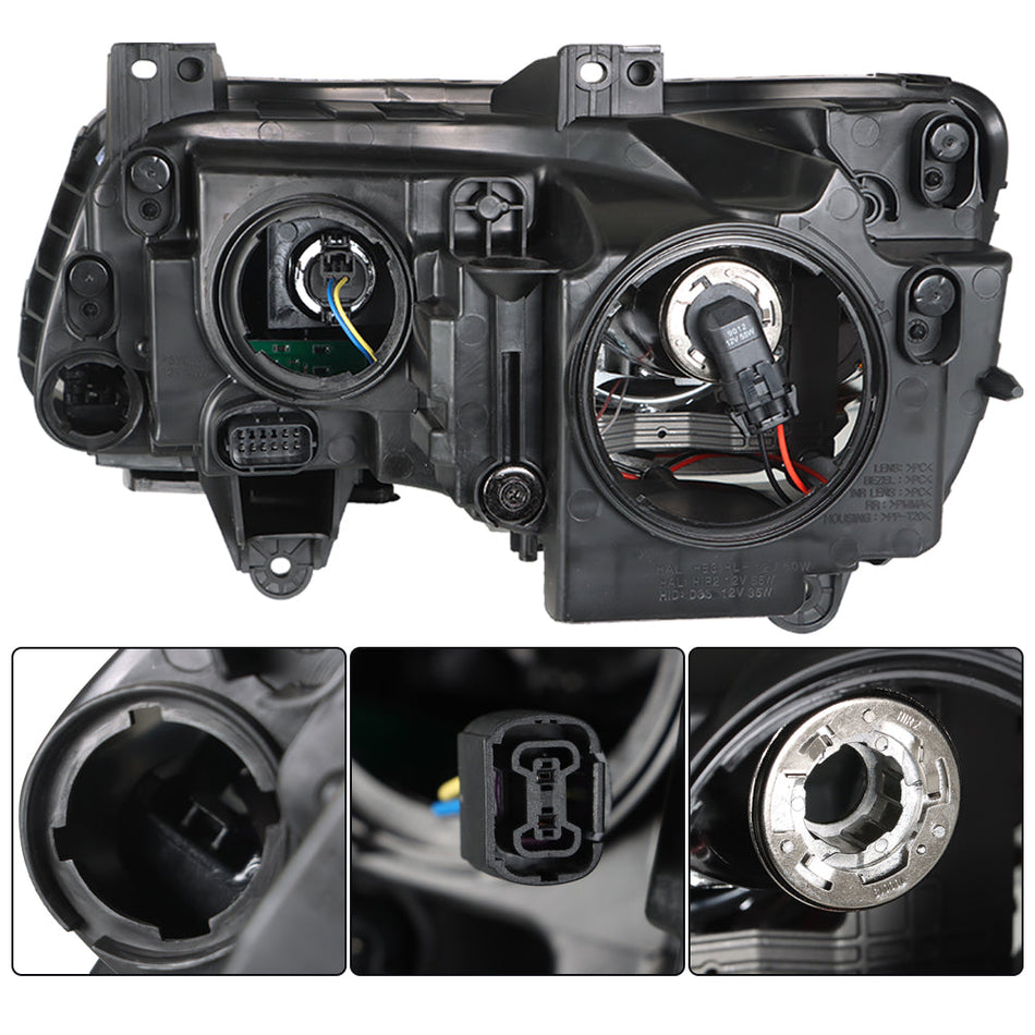 Labwork Headlight For 2011-2014 Chrysler 300 Halogen Type Clear Lens Right&Left Lab Work Auto