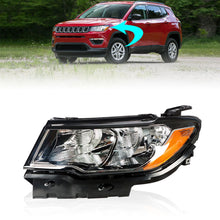 Load image into Gallery viewer, Labwork Headlight For 2017-20 Jeep Compass Halogen Black Housing Clear Left Side Lab Work Auto