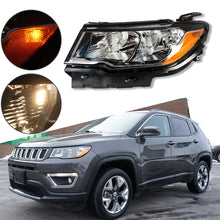 Load image into Gallery viewer, Labwork Headlight For 2017-20 Jeep Compass Halogen Black Housing Clear Left Side Lab Work Auto