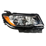 Labwork Headlight For 2017-2020 Jeep Compass Halogen Black Housing Clear Right