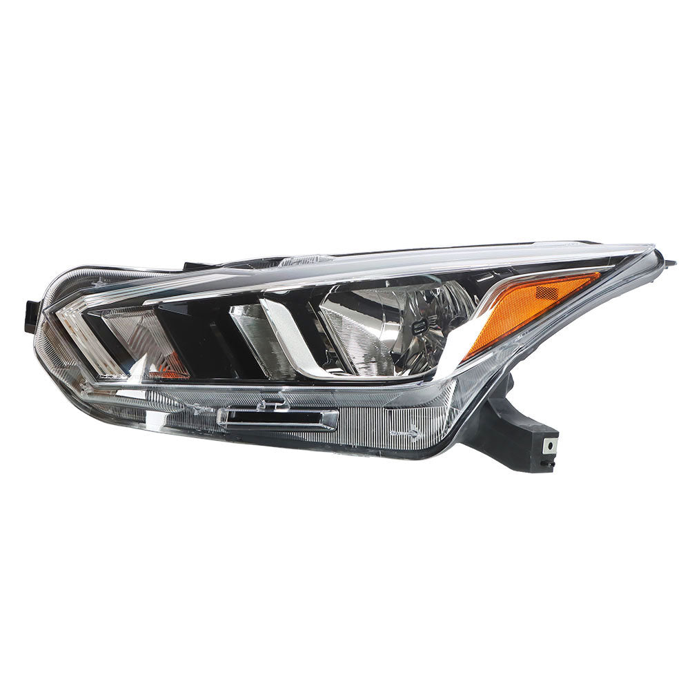 Labwork Headlight For 2020-2021 Nissan Versa S SV Halogen Type Chrome Left Side Lab Work Auto