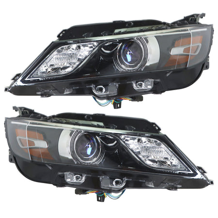 Labwork Headlights For 2015-2019 Chevrolet Impala Halogen Black Housing RH&LH Lab Work Auto