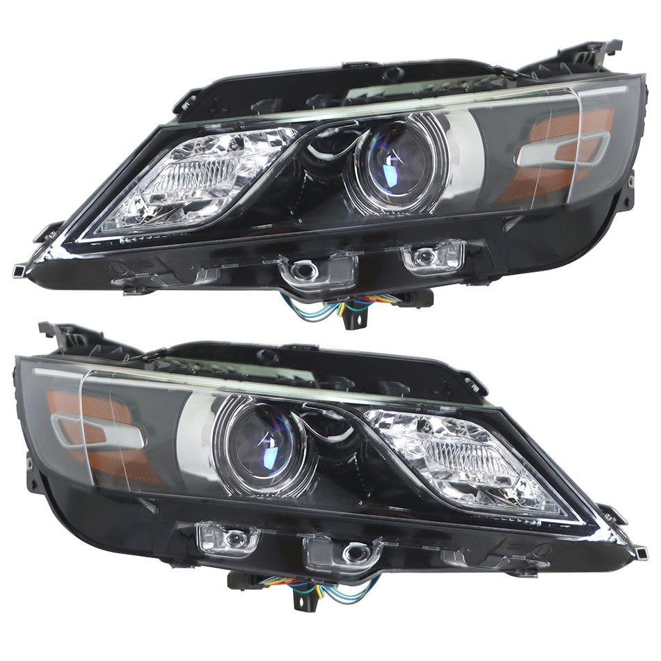 Labwork Headlights For 2015-2019 Chevrolet Impala Halogen Black Housing RH&LH Lab Work Auto