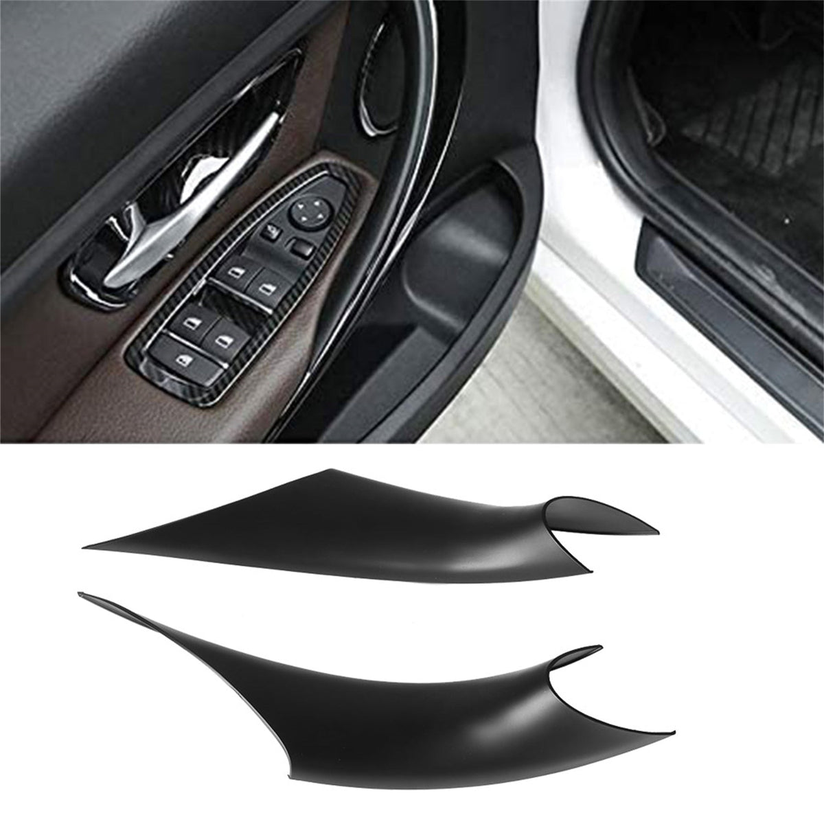 Labwork Inner Door Handle Inside Cover Protect Case For BMW 3 Series F30 F35 Lab Work Auto