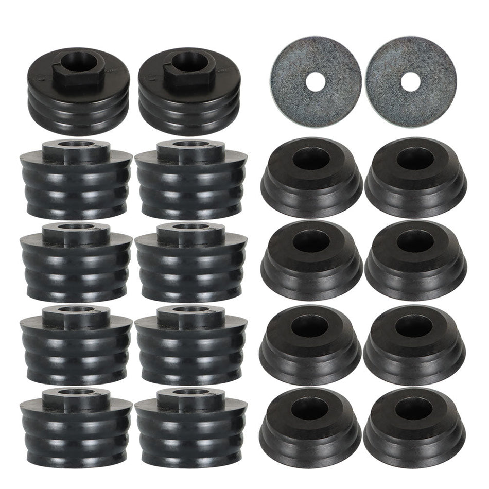 Labwork KF04050BK Polyurethane Body Mount Bushing Kit Replacement for F250 F350 2WD/4WD Lab Work Auto