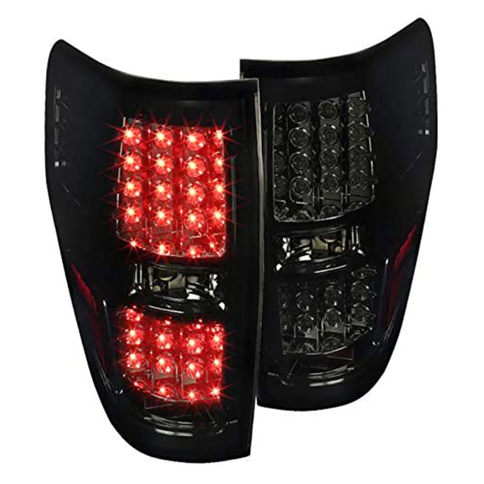 Labwork LED Tail Lights Brake Lamps Left&Right Pair Smoke For 2009-2014 Ford F150 Lab Work Auto