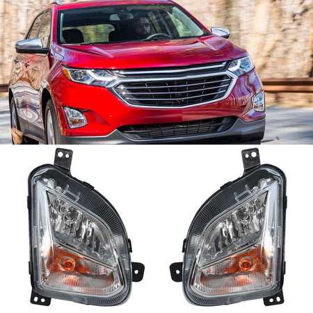Labwork  LH And RH Bumper Fog Light w/Signal For 2018 2019 2020 Chevy Equinox Lab Work Auto