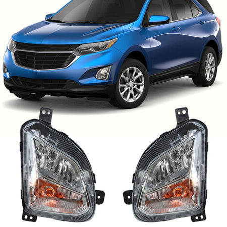Labwork  LH And RH Bumper Fog Light w/Signal For 2018 2019 2020 Chevy Equinox Lab Work Auto