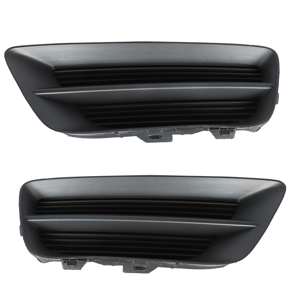 Labwork LH And RH Side Black Fog Light Cover For 2013-2015 Honda Accord Sedan Lab Work Auto