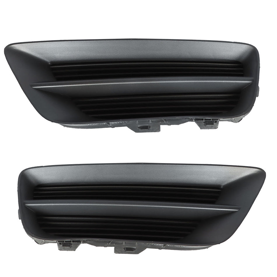 Labwork LH And RH Side Black Fog Light Cover For 2013-2015 Honda Accord Sedan Lab Work Auto