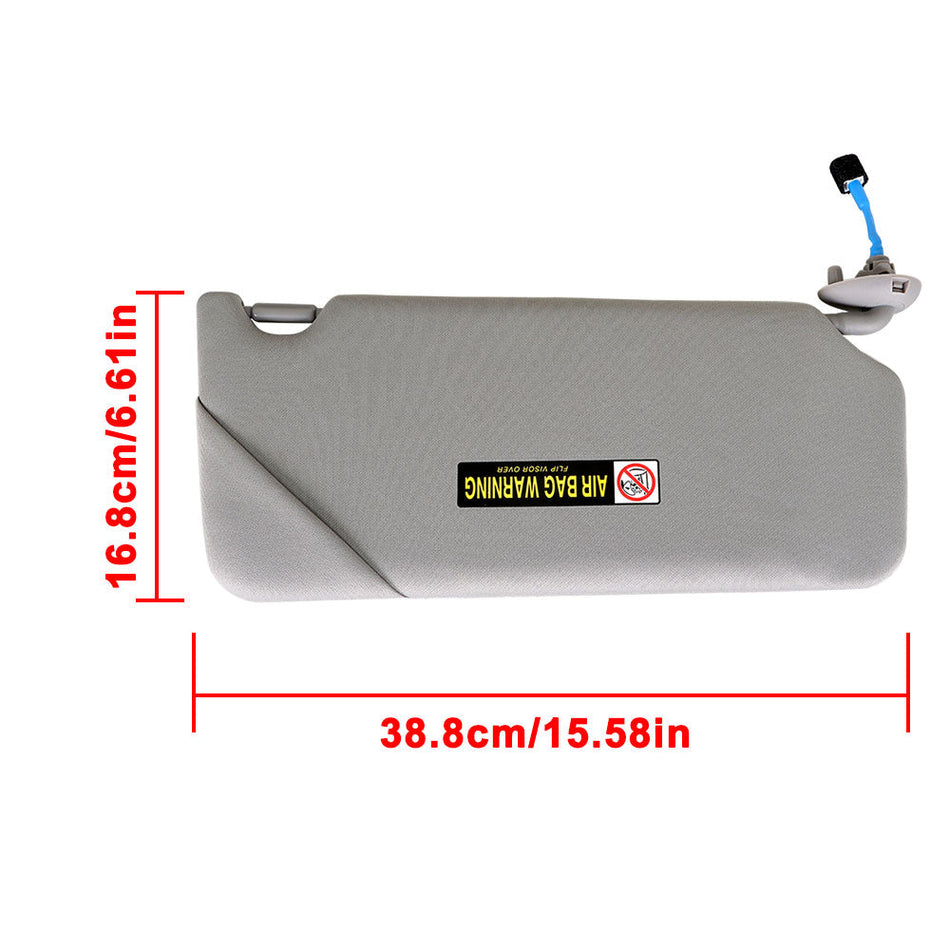 Labwork Left Driver Side Sun Visor For Honda Accord 2008 2009 2010 2011 2012 Lab Work Auto