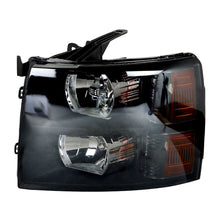 Load image into Gallery viewer, Labwork Left+Right Headlight For 2007-2013 Chevy Silverado Halogen Type Black Smoke Lens Lab Work Auto