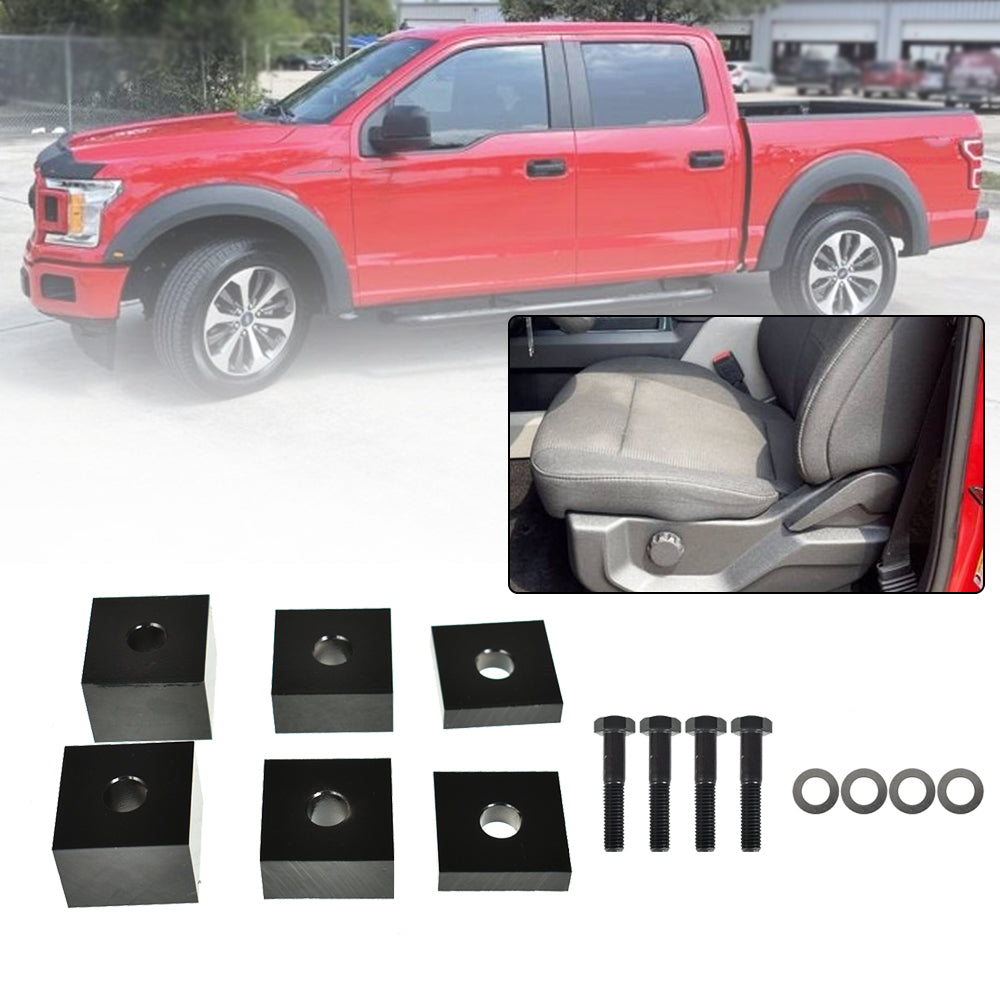 Labwork Left Right Seat 1/2"2" Lift Kit Spacer For 15 Ford 17 F-150 F-250/F-350 Lab Work Auto 