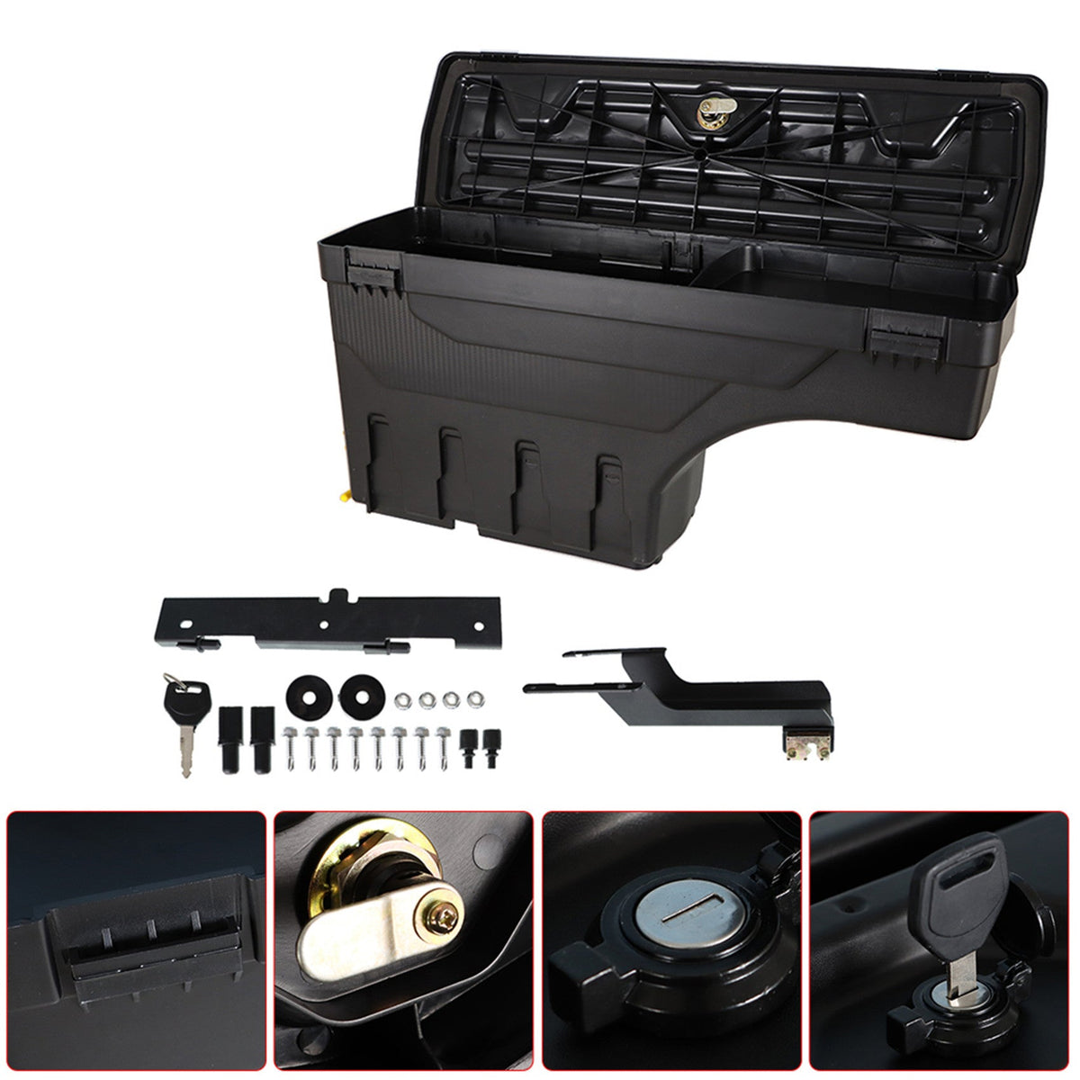 Labwork Left & Right Truck Bed Storage Box Toolbox for Ford F-150 2015-2019 Lab Work Auto