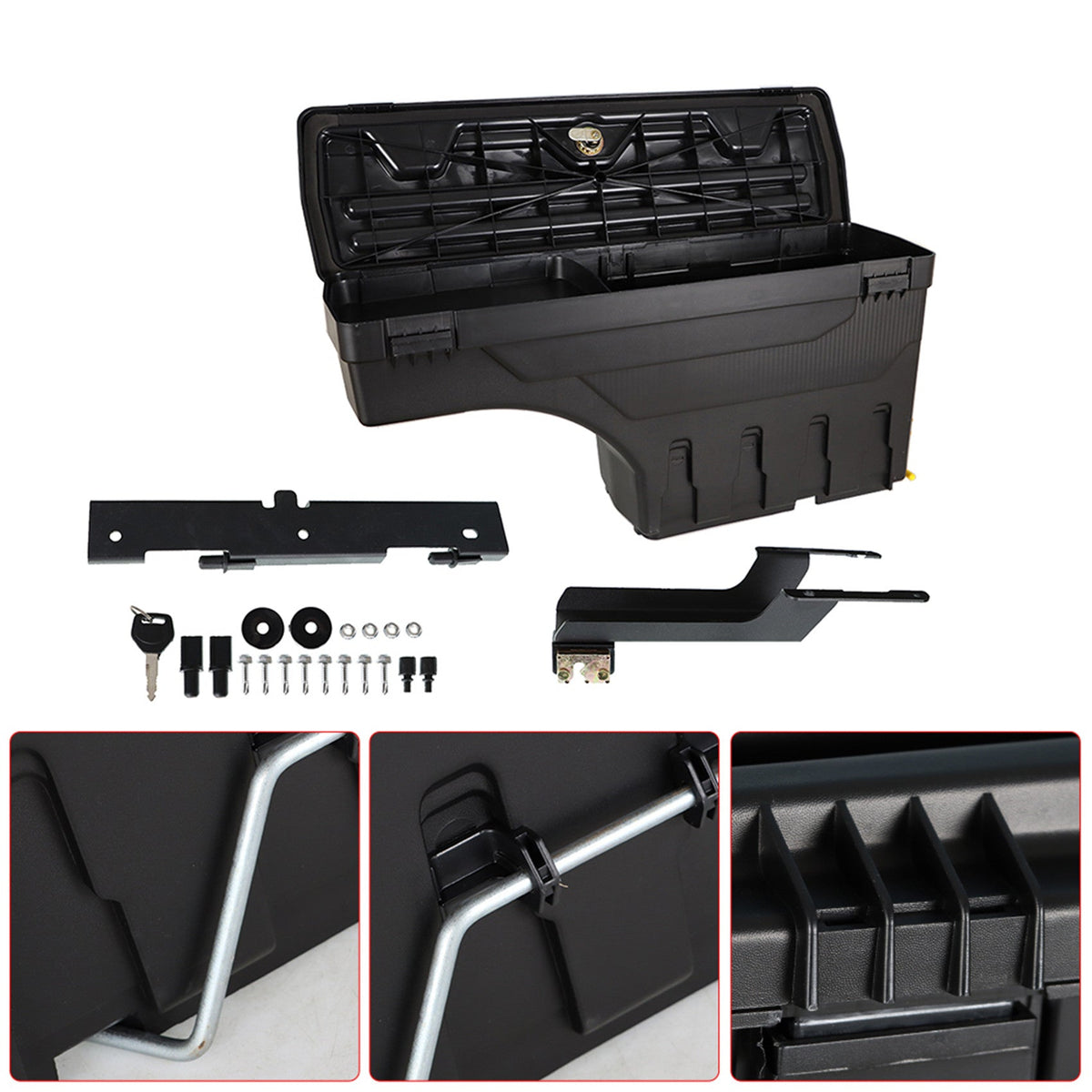 Labwork Left & Right Truck Bed Storage Box Toolbox for Ford F-150 2015-2019 Lab Work Auto