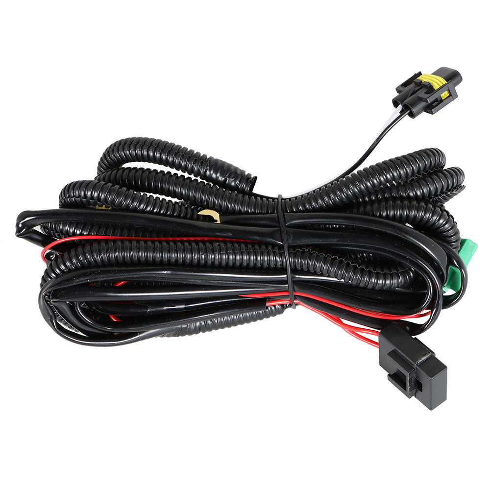 Labwork Left and Right Fog Lights Lamp Chrome w/Bezel+Harness for 2020-2021 Versa Lab Work Auto