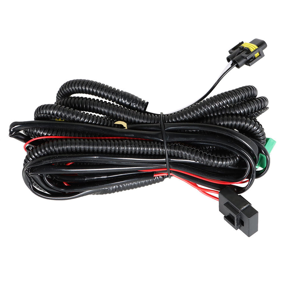 Labwork Left and Right Fog Lights Lamp Chrome w/Bezel+Harness for 2020-2021 Versa Lab Work Auto