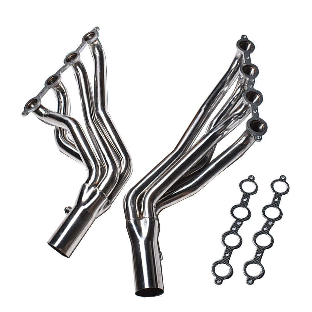 Labwork Long Tube Headers 1 3/4" Conversion Swap For Chevy C10 LS Truck LS1 LS2 LS3 LS6 Lab Work Auto 