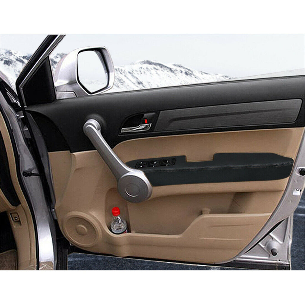 Labwork Pair Car Front Door Panels Armrest Cover Black for Honda CR-V 07-12 Lab Work Auto