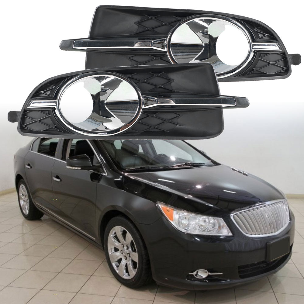 Labwork Pair LH And RH Fog Light Lamp Trim Bezel For Buick LaCrosse 2010 2011 2012 2013 Lab Work Auto