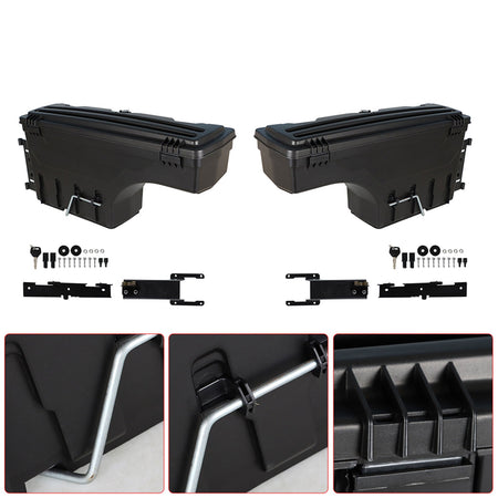 Labwork Pair LH+RH Truck Bed Storage Box Tool Box For 17-20 Ford F-250 F-350 Lab Work Auto