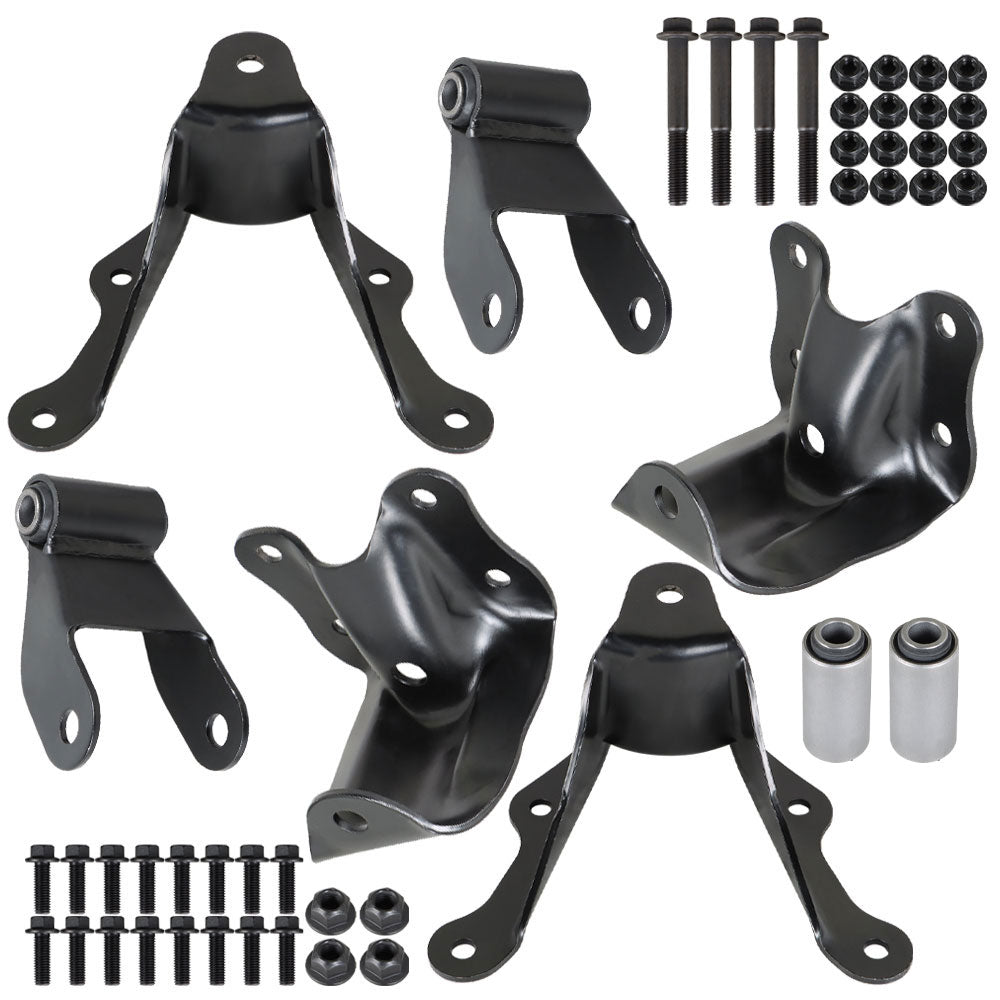 Rear Leaf Spring Shackle & Bracket Kit For 1986-1997 Ford Ranger Pick ...