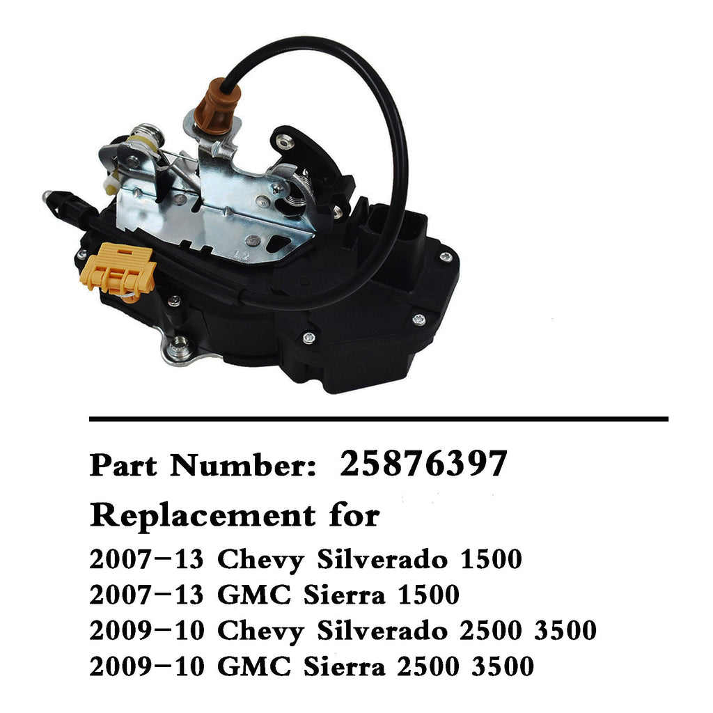 Labwork Rear Left Power Door Lock Actuator for Silverado Sierra Crew Cab Truck Lab Work Auto