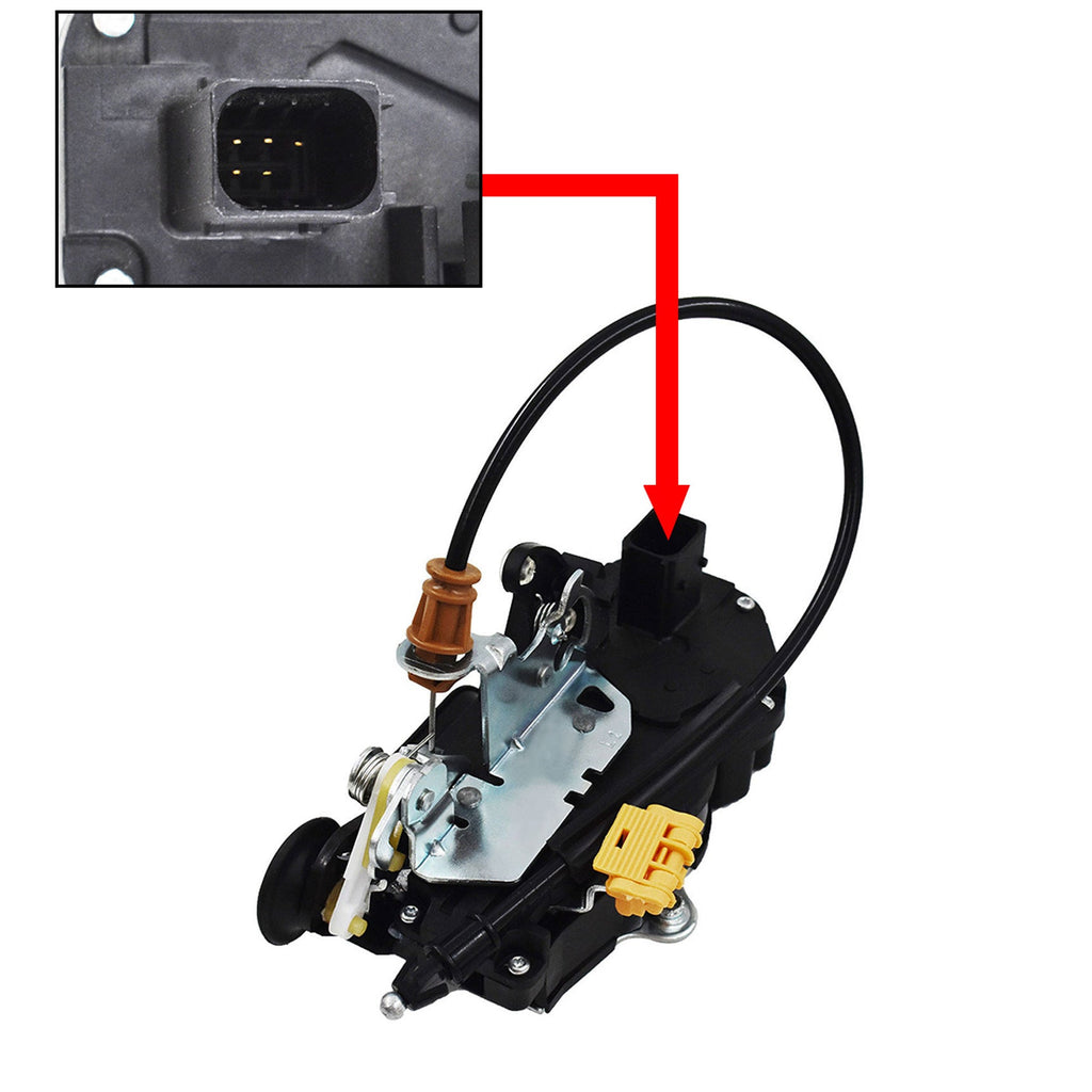 Labwork Rear Left Power Door Lock Actuator for Silverado Sierra Crew Cab Truck Lab Work Auto